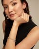 Unode50 UNOde50 Sterling Silver Plated With Pearl and Blue Crystal Bracelet - 5