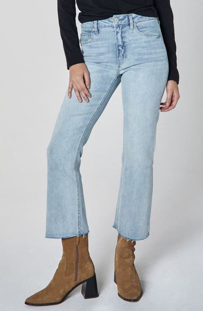 Unpublished Unpublished Marlow Raw Hem Mid Rise Crop Flare Jeans