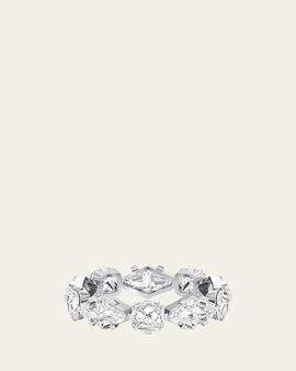 Unsaid Armor Eternity Diamond Band in 18K White Gold
