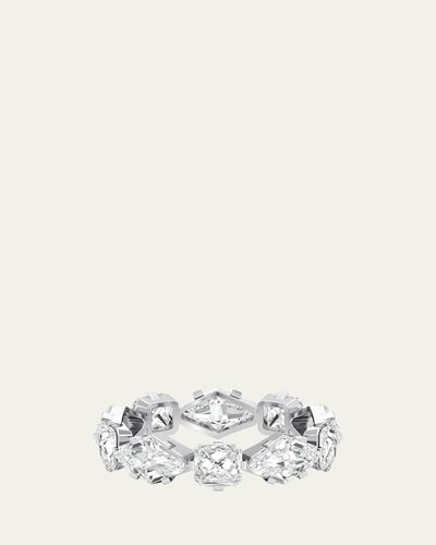 Unsaid Armor Eternity Diamond Band in 18K White Gold