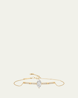Unsaid Armor Long Diamond Pave Bracelet
