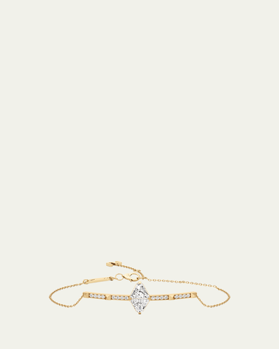 Unsaid Armor Long Diamond Pave Bracelet