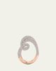 Unsaid Whirlwind Half Lab-Grown Diamond Pave Ring in 18K Rose Gold - 3