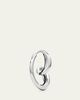Unsaid Whirlwind Hoop Earrings in 18K White Gold - 2