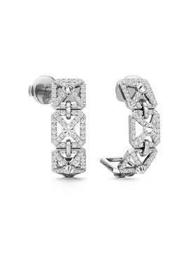 Unsaid Women's Armor 18K White Gold & 0.79 TCW Lab-Grown Diamond Mini Hoop Earrings