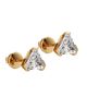 Unsaid Women's Meta 18K Gold & 1.40 TCW Lab-Grown Diamond Trillion Stud Earrings - 4