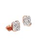 Unsaid Women's Meta 18K Rose Gold & 2.08 TCW Lab-Grown Diamond Radiant-Cut Stud Earrings - 1