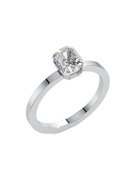 Unsaid Women's Meta 18K White Gold & 1.01 TCW Lab-Grown Diamond Radiant-Cut Solitaire Ring