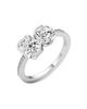 Unsaid Women's Meta 18K White Gold & 2.09 TCW Lab-Grown Diamond Toi Et Moi Ring - 5