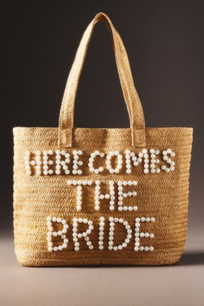Untamed Petals Here Comes the Bride Tote Bag