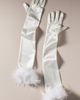 Untamed Petals Olivia Faux-Feather Gloves - 1
