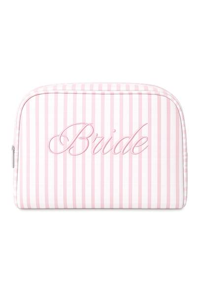 Untamed Petals Untamed Petals Bride Striped Cosmetic Bag