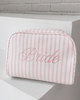 Untamed Petals Untamed Petals Bride Striped Cosmetic Bag - 4
