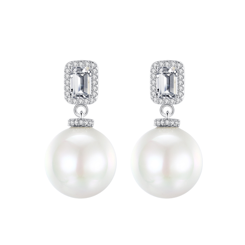 Untamed Petals Untamed Petals Genevieve Pearl and Crystal Earrings