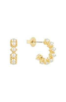 Untamed Petals Untamed Petals Jessica Pearl Mini Hoops 