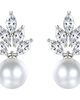 Untamed Petals Untamed Petals Lennox Pearl and Crystal Earrings - 1