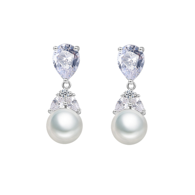 Untamed Petals Untamed Petals Lumi Pearl and Crystal Earrings