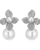 Untamed Petals Untamed Petals Magnolia Pearl and Crystal Earrings - 1