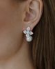 Untamed Petals Untamed Petals Magnolia Pearl and Crystal Earrings - 2