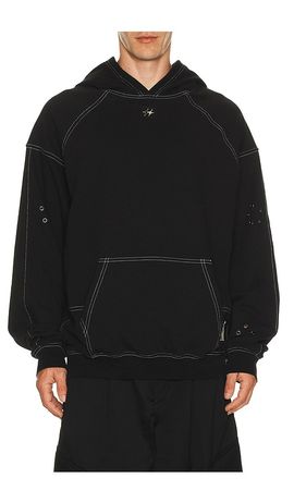 UPRISERS UPRISERS UPRS Floral Eyelet Hoodie