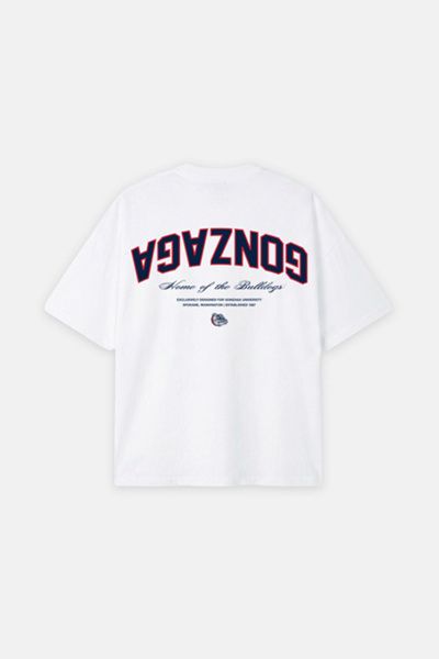 UPSIDE Upside Gonzaga Bulldogs Oversized Tee in White, Men's at Urban Outfitters