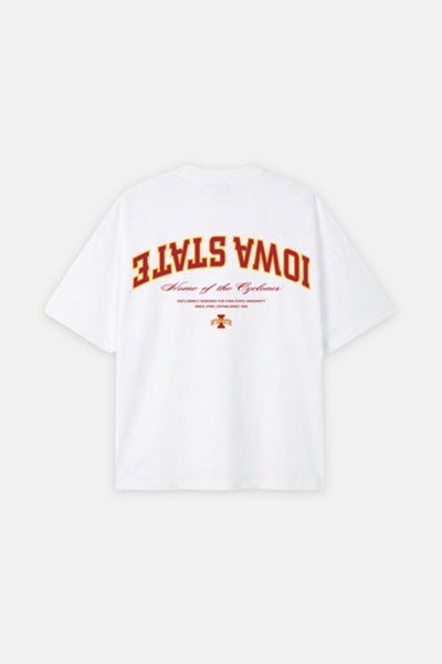 UPSIDE Upside Iowa State Cyclones Oversized Tee in White, Men's at Urban Outfitters