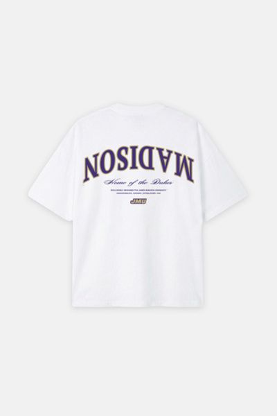 UPSIDE Upside JMU Dukes Oversized Tee in White, Men's at Urban Outfitters