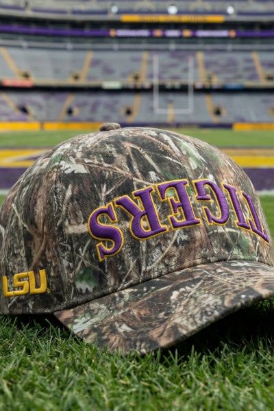 Upside Upside Louisiana State University Tigers Camo Hat in Green, Men's at Urban Outfitters