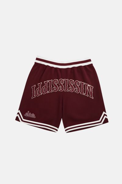 Upside Upside Mississippi State Bulldogs Varsity Mesh Shorts in Maroon at Urban Outfitters