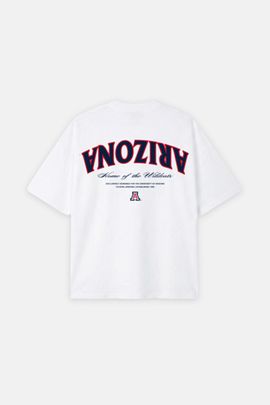UPSIDE Upside University of Arizona Wildcats Oversized Tee in White, Men's at Urban Outfitters