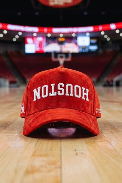 Upside Upside University Of Houston Cougars Faux Suede Hat in Red, Men's at Urban Outfitters