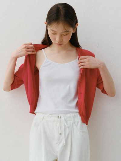 URAGO Basic Ribbed Sleeveless Tank
