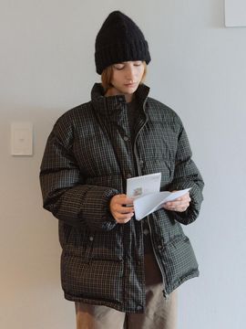 URAGO Check down puffer jacket
