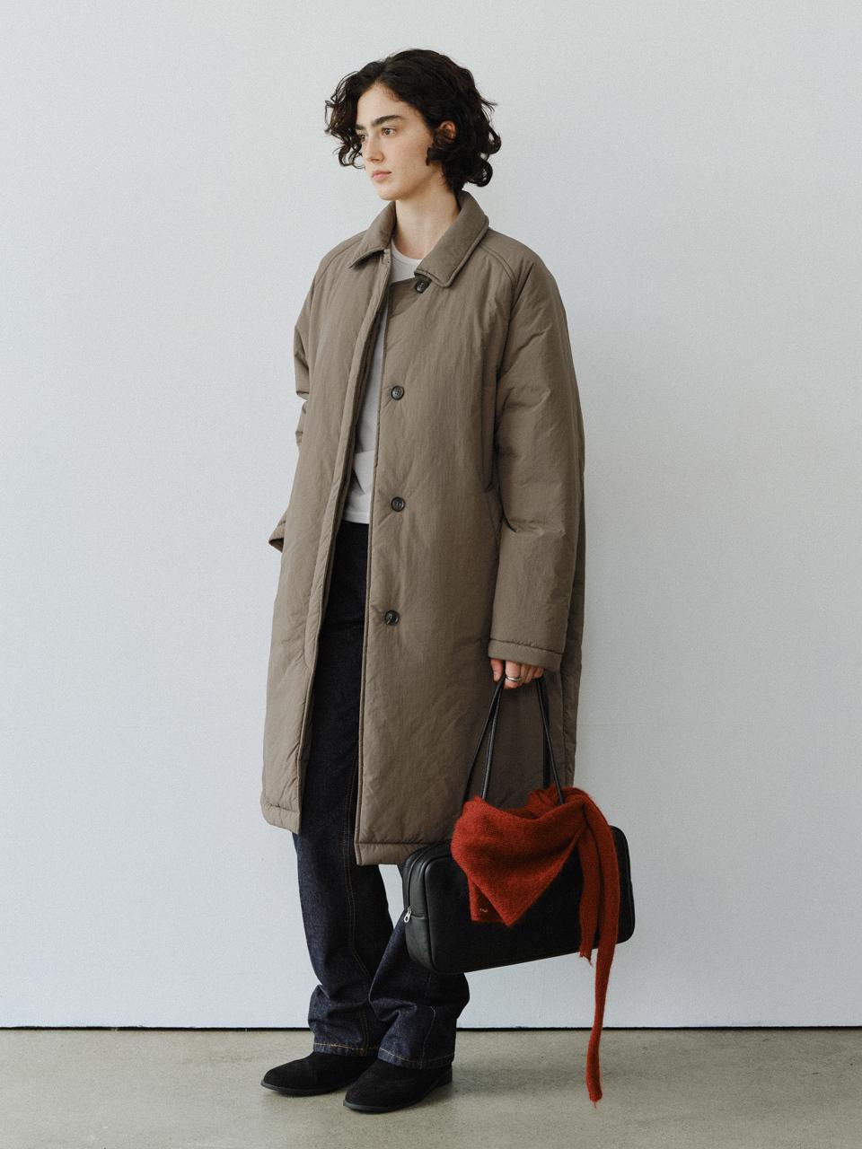 URAGO Raglan padded long coat