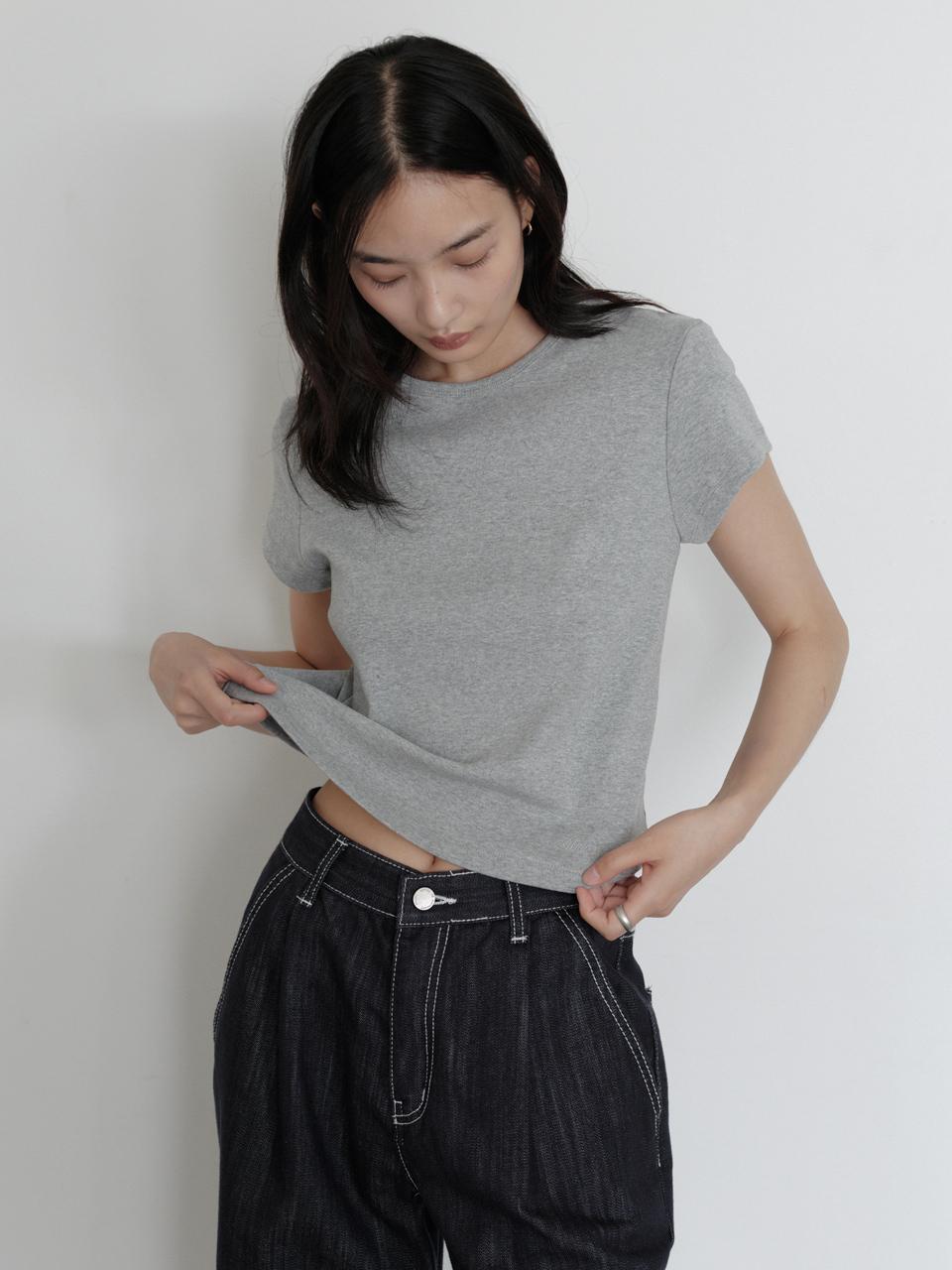 URAGO Round crop t-shirt
