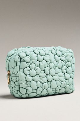 Urban Expressions Floral Quilted Puffer Cosmetic Pouch