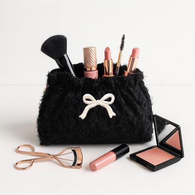 URBAN EXPRESSIONS URBAN EXPRESSIONS Fluffette Cosmetic & Travel Organizer Pouch