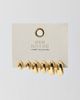 Urban Outfitters 14k Gold Plated Dome Hoop Earrings Set in Gold, Women's at Urban Outfitters - 3