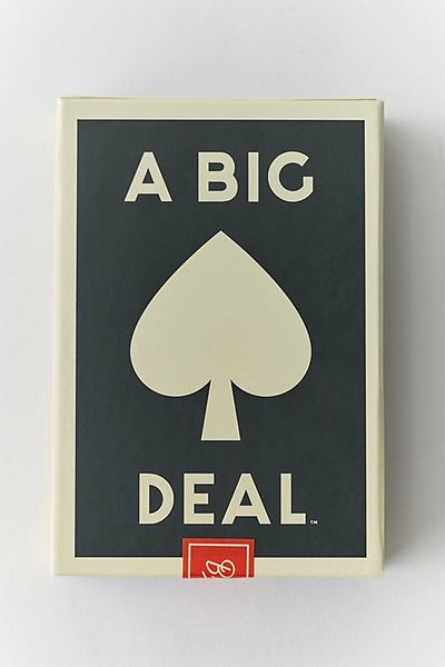 Urban Outfitters A Big Deal Giant Playing Card Deck in Black at Urban Outfitters
