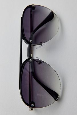 Urban Outfitters Amir Aviator Sunglasses in Black, Men's at Urban Outfitters