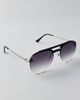 Urban Outfitters Amir Aviator Sunglasses in Black, Men's at Urban Outfitters - 2