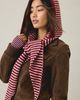 Urban Outfitters Andy Striped Scarf Hood in Red/Pink Stripe, Women's at Urban Outfitters - 1