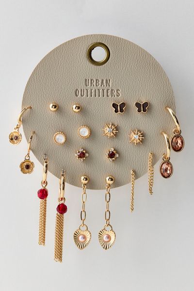 Urban Outfitters Aria Multi Earrings Set in Assorted, Women's at Urban Outfitters