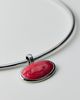 Urban Outfitters Ashley Pendant Metal Wired Choker Necklace in Red, Women's at Urban Outfitters - 2