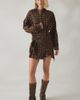 Urban Outfitters BDG Cordelia Multiway Scarf Tie Plaid Shirt Mini Dress in Brown, Women's at Urban Outfitters - 1
