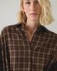 Urban Outfitters BDG Cordelia Multiway Scarf Tie Plaid Shirt Mini Dress in Brown, Women's at Urban Outfitters - 5