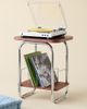 Urban Outfitters Boden Chrome Record Storage Media Table in Maroon at Urban Outfitters - 1