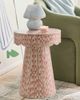 Urban Outfitters Brielle Bow Capiz Scalloped Side Table in Pink at Urban Outfitters - 2