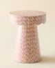 Urban Outfitters Brielle Bow Capiz Scalloped Side Table in Pink at Urban Outfitters - 3