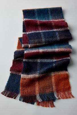 Urban Outfitters Brushed Plaid Scarf in Red, Men's at Urban Outfitters
